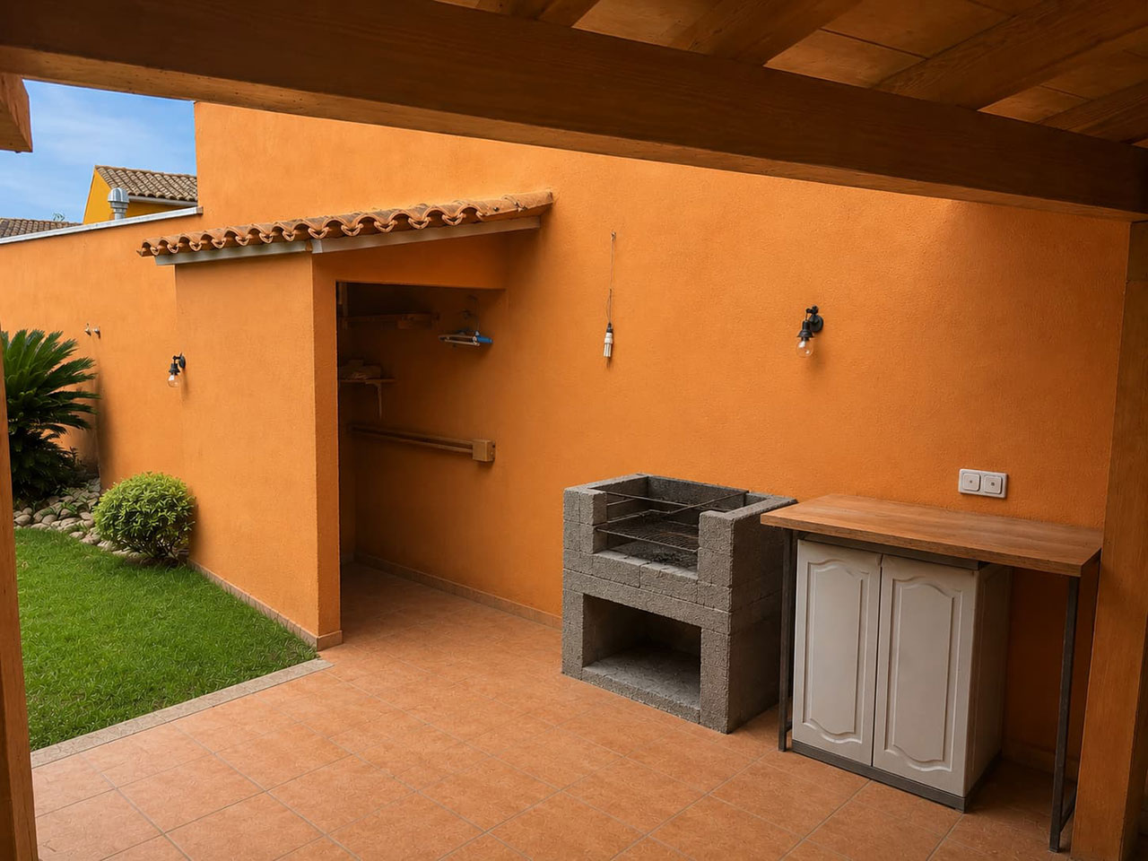 barbacoa casa andratx a reformar con piscina