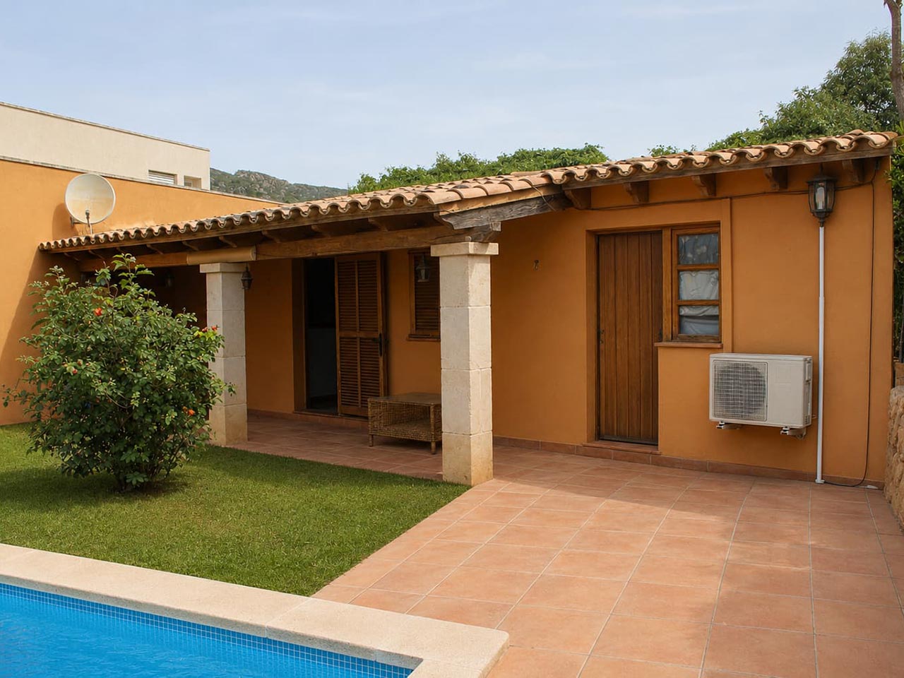terraza casa andratx a reformar con piscina